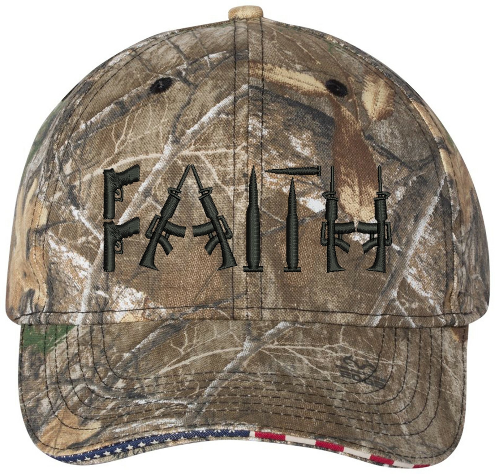 Faith Guns 2nd Amendment Embroidered Camo Structured Adjustable Hat gallery