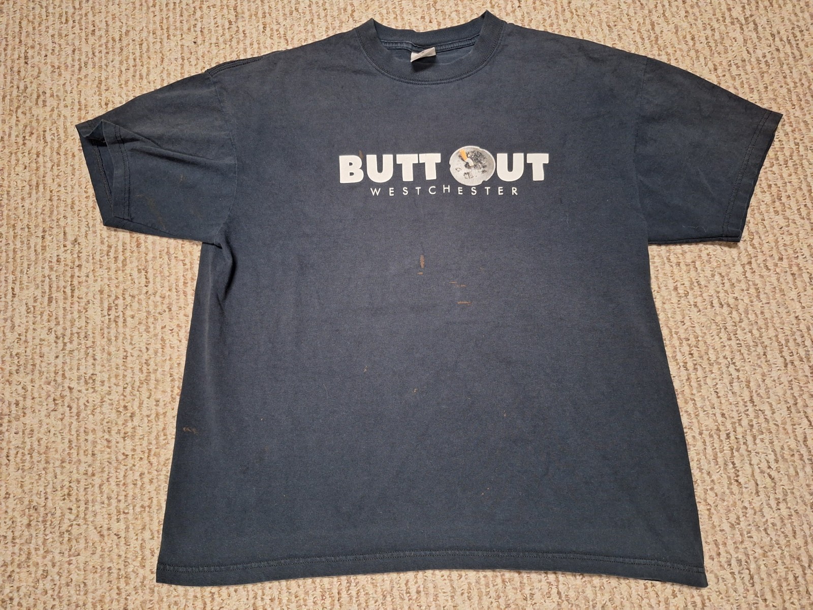Vintage 00s Westchester Anti Smoking Cigarette XL T-shirt Grunge Distressed