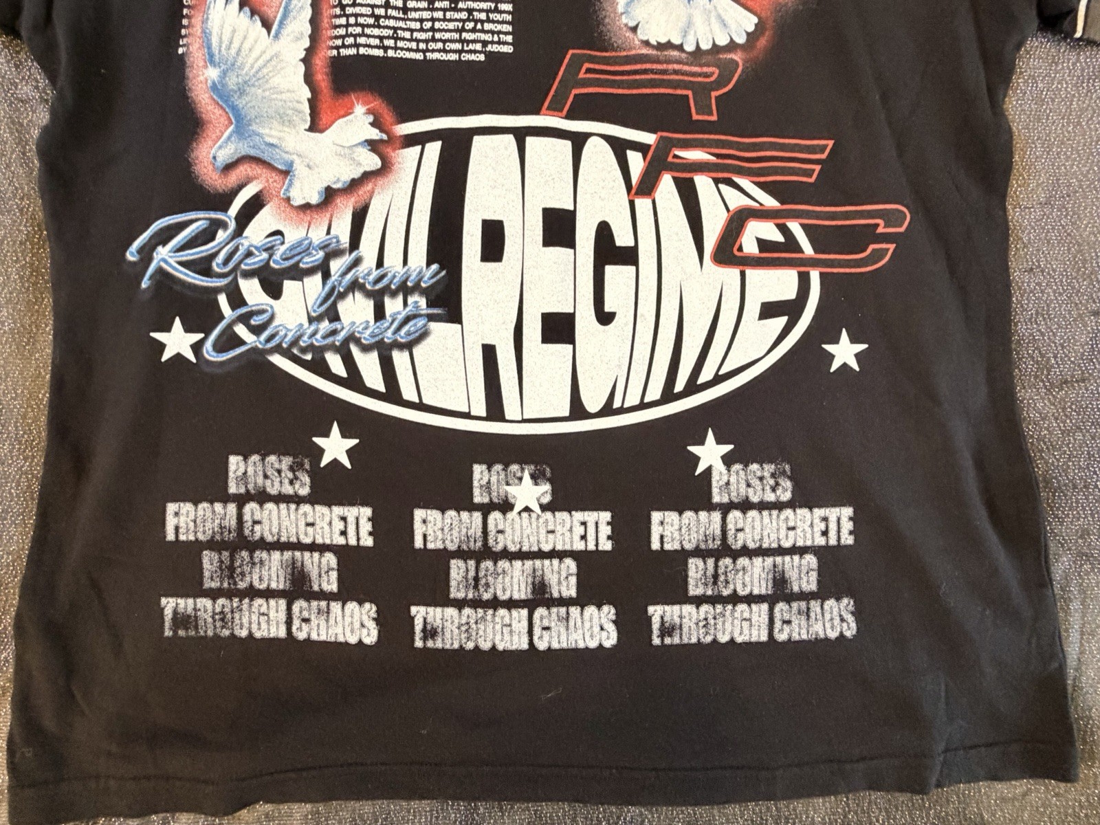 Civil Regime Dove Logo Graphic Black Men's M T-Shirt Crew Neck Short Sleeve gallery