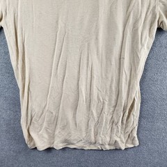 John Varvatos Linen Blend Cording Peace T-Shirts Men XL Twine Crewneck Pullover