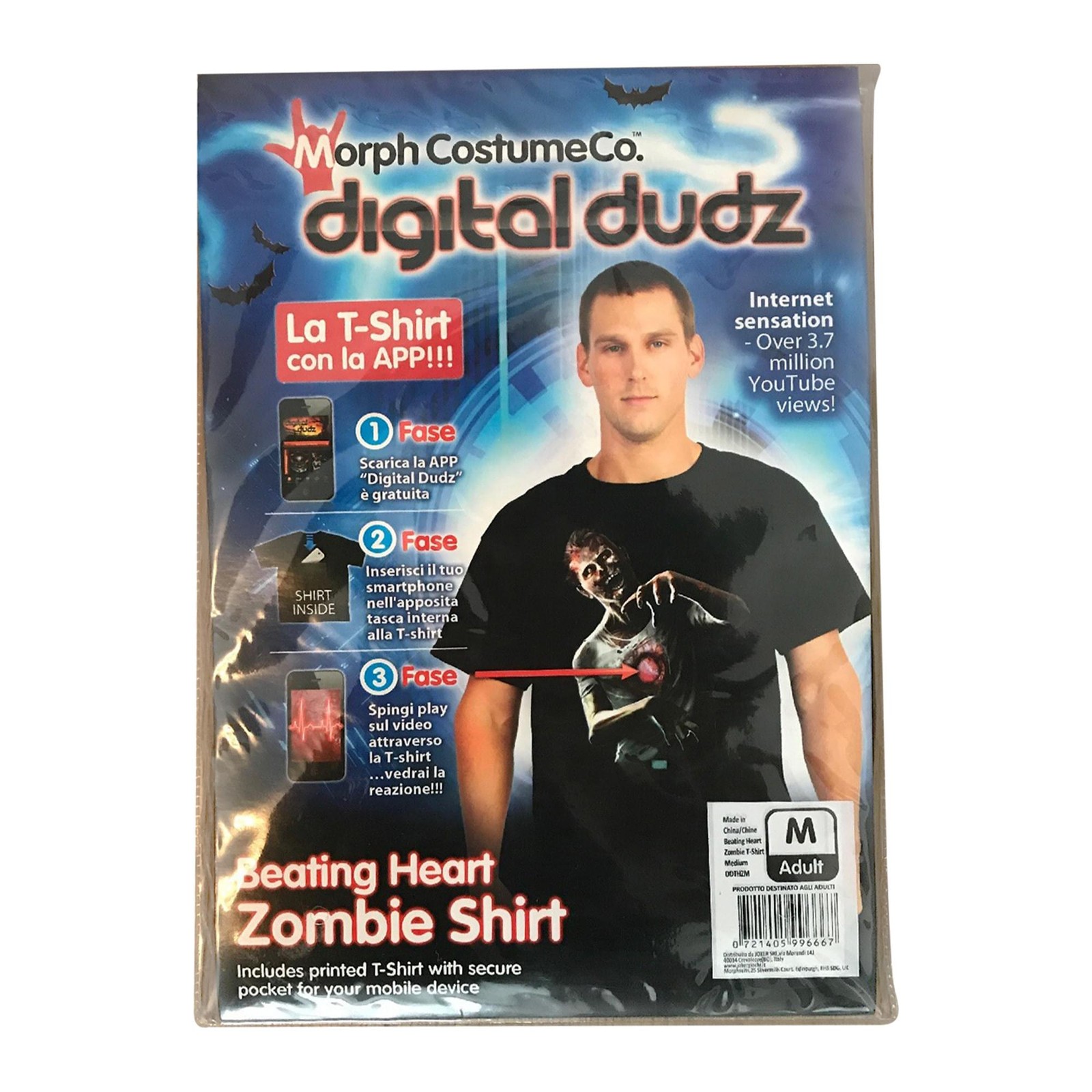 Digital Dudz Beating Heart Zombie Adult T-Shirt gallery