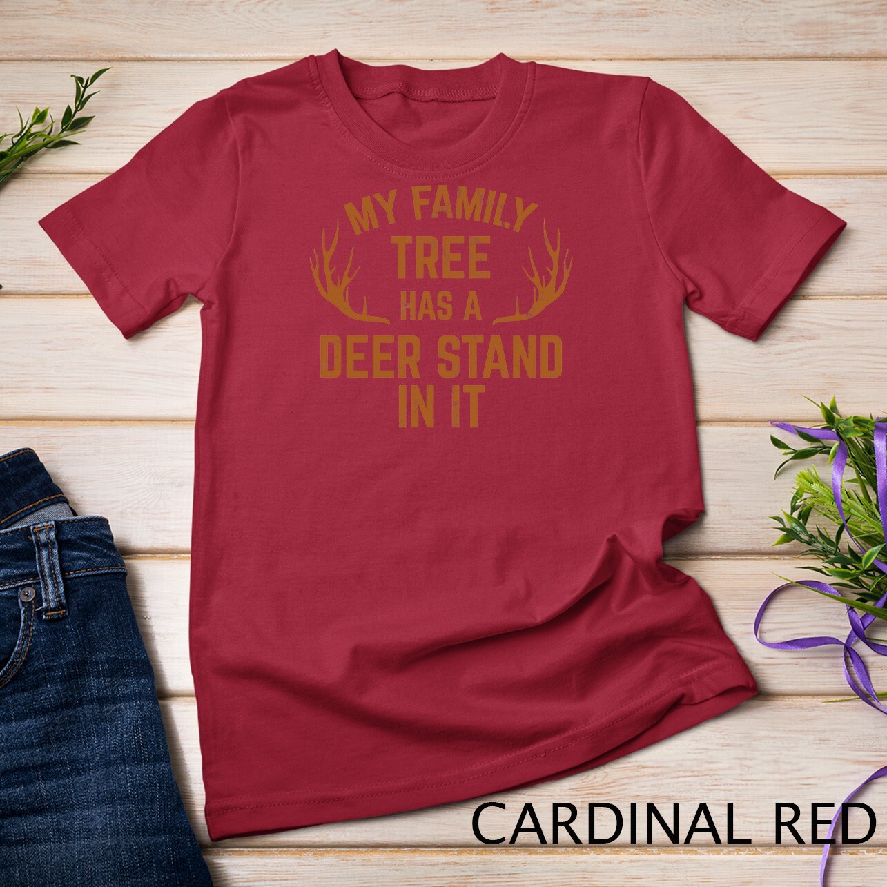 My Family Tree Has A Deer Stand In It Hunting Tshirt Unisex T-shirt gallery