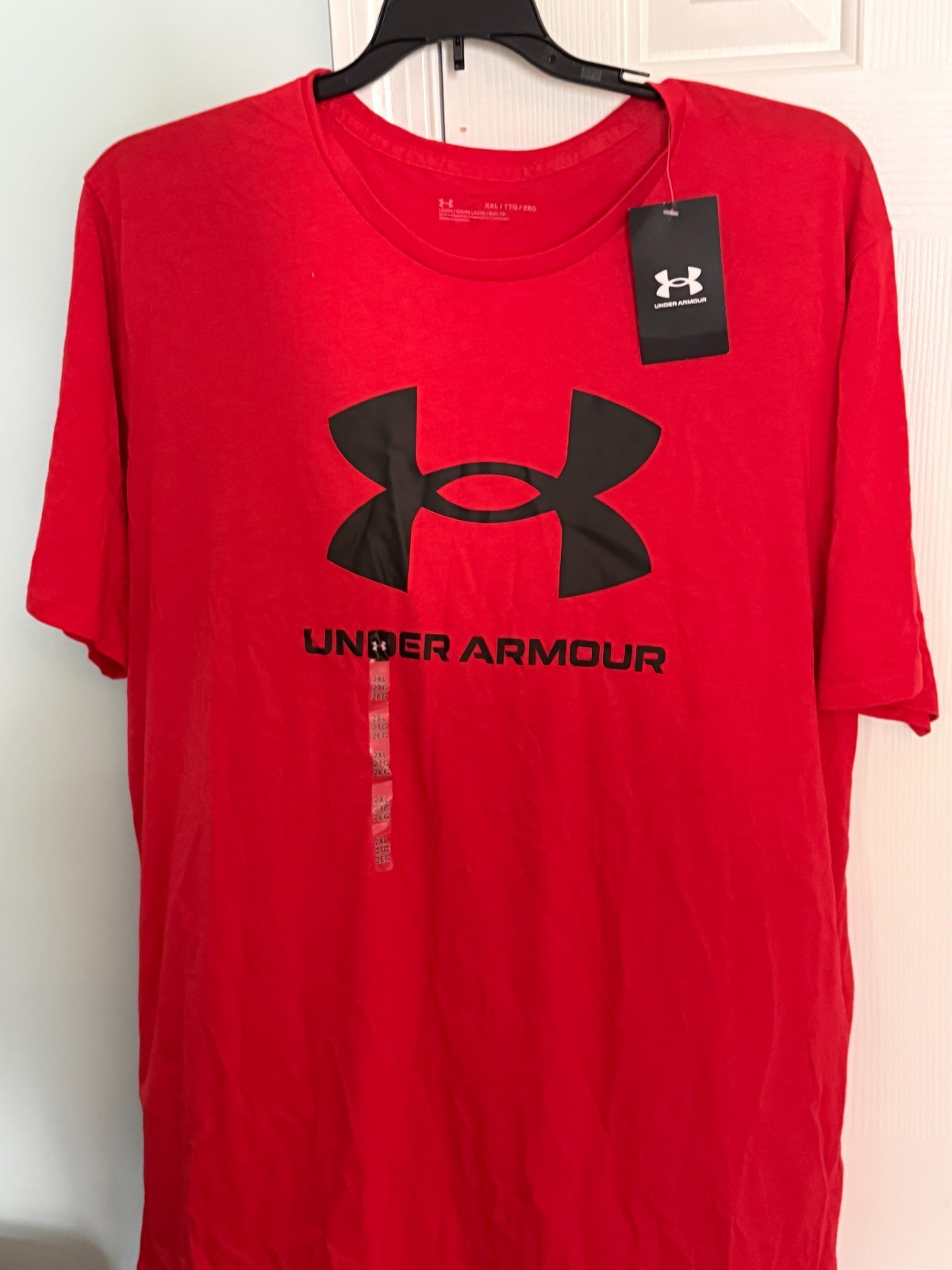 Under Armour Men’s 2XL Red Sportstyle Logo Tee Short Sleeve Shirt NWT gallery