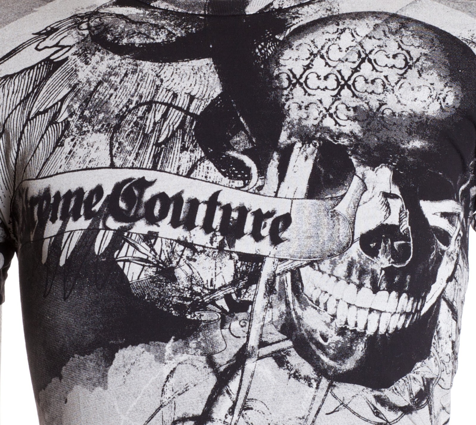 XTREME COUTURE by AFFLICTION Black CROSSED OUT Short Sleeve Slim Fit T-shirt NWT gallery