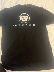 Unitcode: Machine Concert shirt Black Graphic Tee Mens L Double-Sided