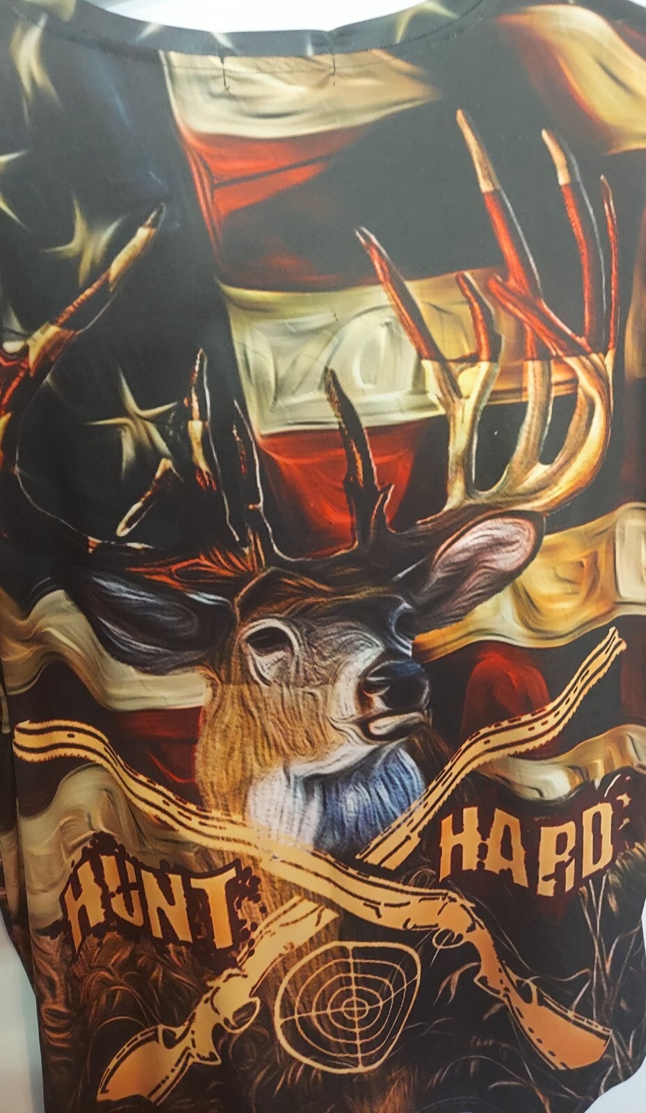 HUNT HARD XL T SHIRT POLYESTER WRINKLE RESISTANT VIBRANT gallery