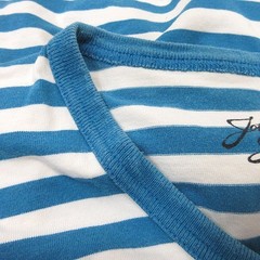 Journal Standard Tshirt Cut and Sew Border Short Sleeve L Blue White /YI Men’s
