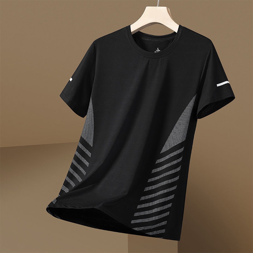 Lightweight Ice Silk T Shirt for Men Perfect for Sports and Outdoor Activities gallery