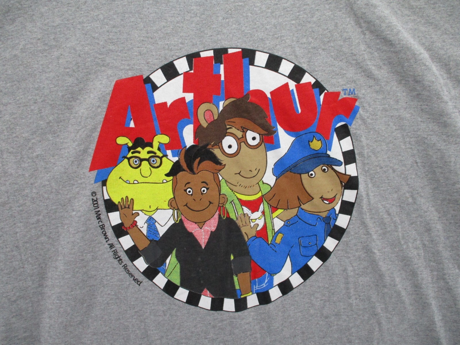 Arthur Animated Series Finale Shirt Adult Large Gray Binky Francine D.W. gallery