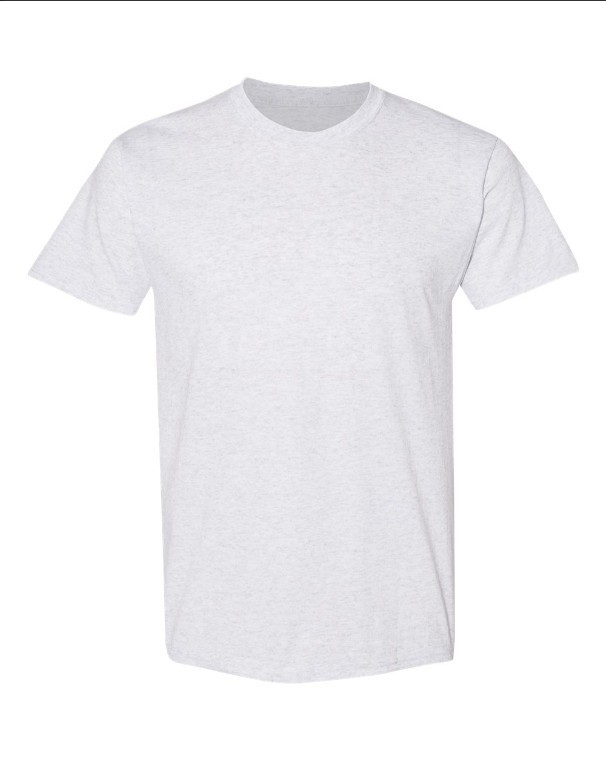 Hanes 5170 5XL EcoSmart Crewneck Short Sleeve Tee Unisex Pit to Pit 31" Ash gallery