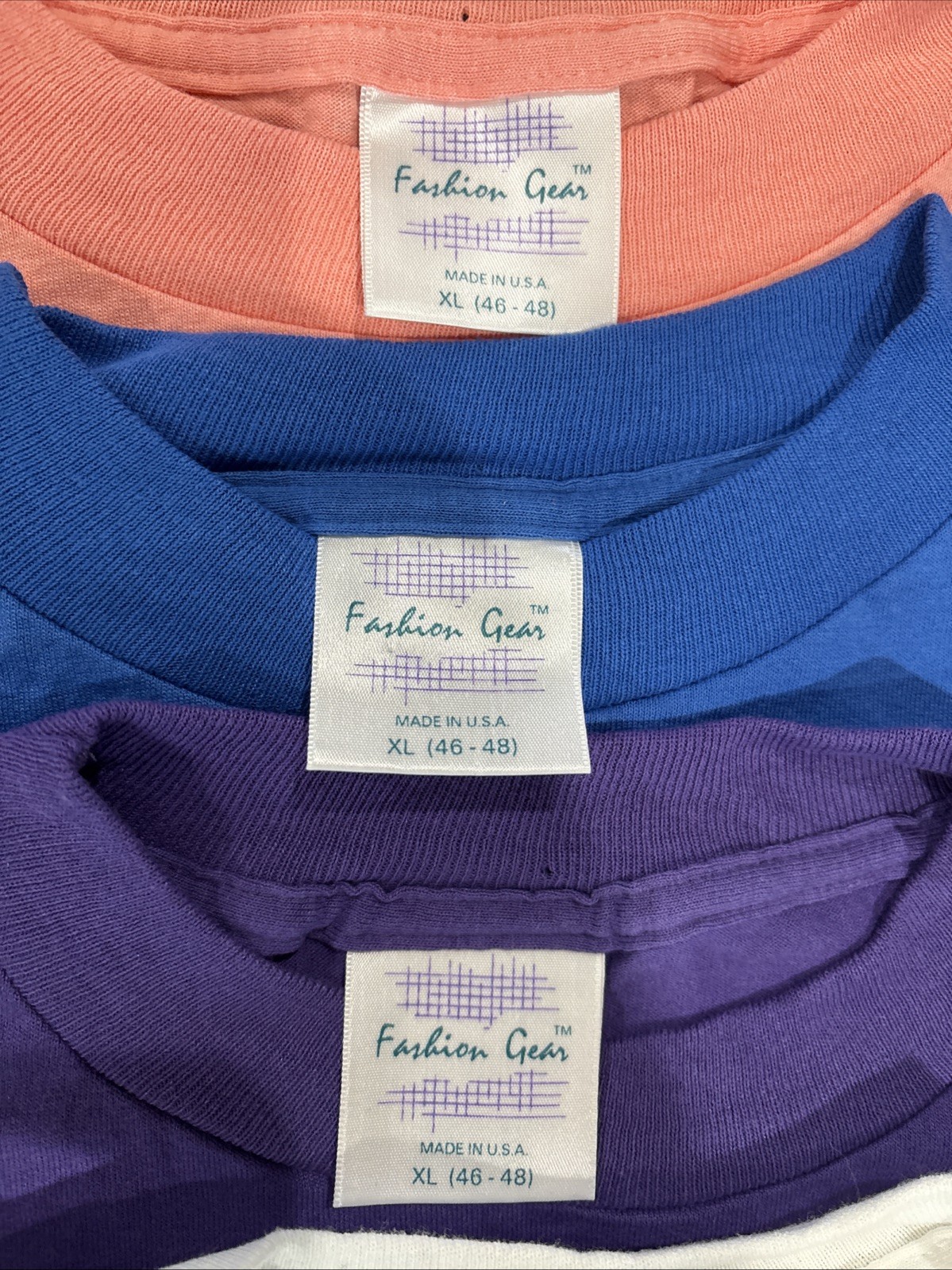 7 Vintage Blank Shirts SZ XL Made In USA Single Stitch 50/50 Great Array Colors gallery