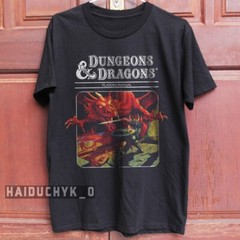 Dungeons & Dragons Players Manua Retro Unisex Black T-shirt – Free Shipping