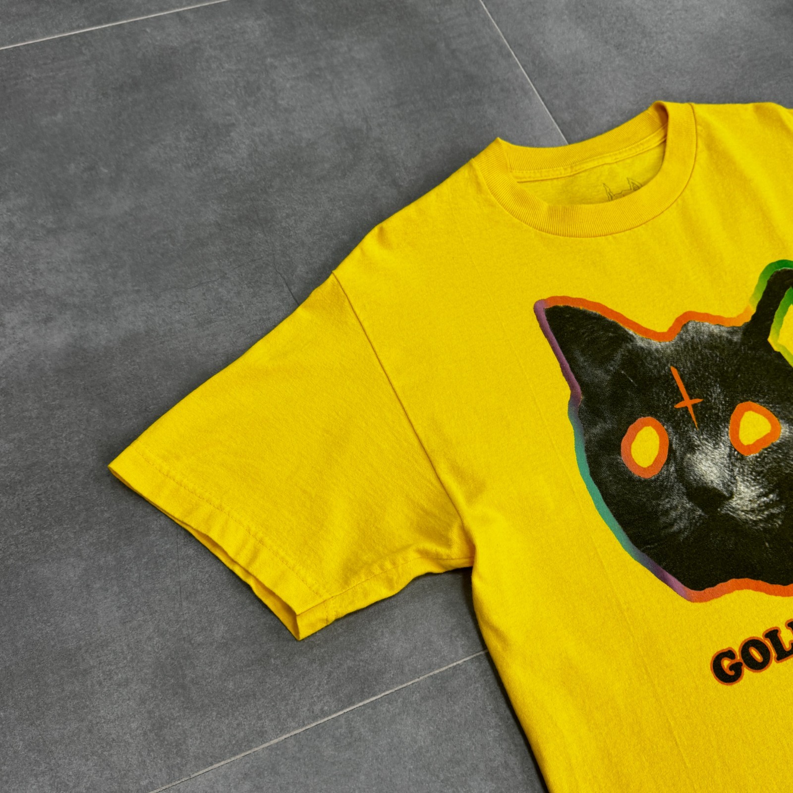Tyler The Creator Golf Wang Y2K Men Yellow T-Shirt Size M Made in Mexico gallery