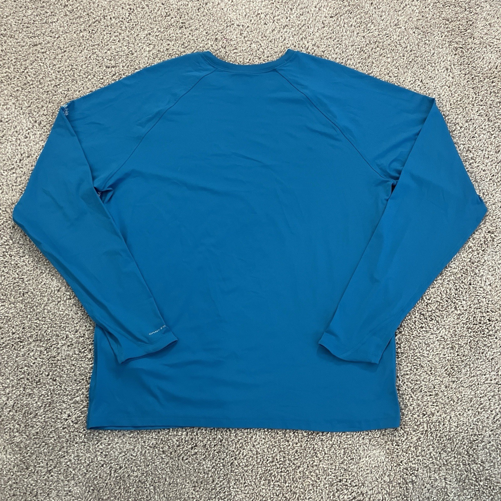 NEW Columbia PFG Shirt Wild Cast Sun Shirt UPF Omni-Shade Blue Mens Size SMALL gallery