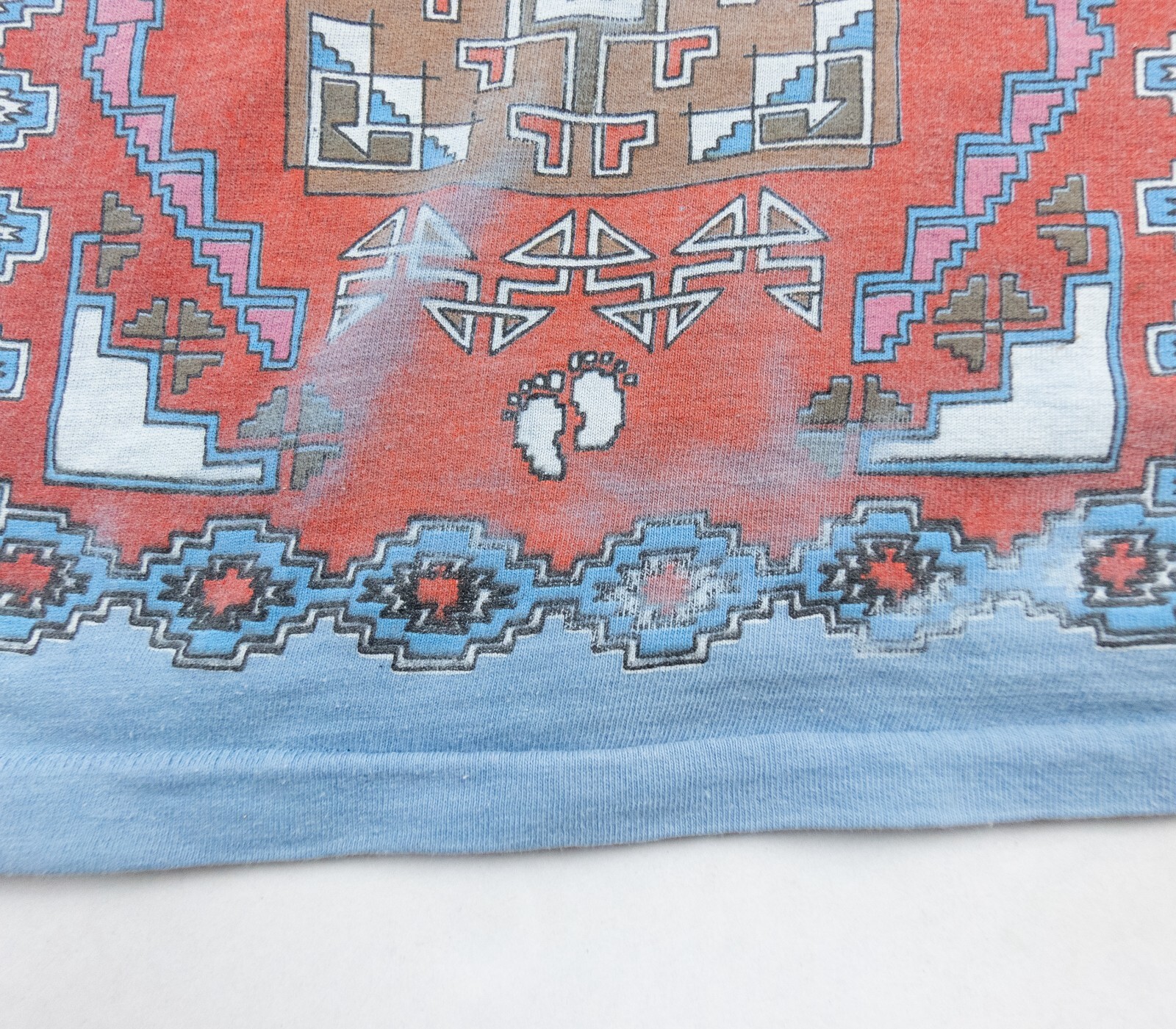 Vintage Hang Ten Shirt Mens Medium Blue Tank Top 70s Tee Southwestern Surf Brand gallery