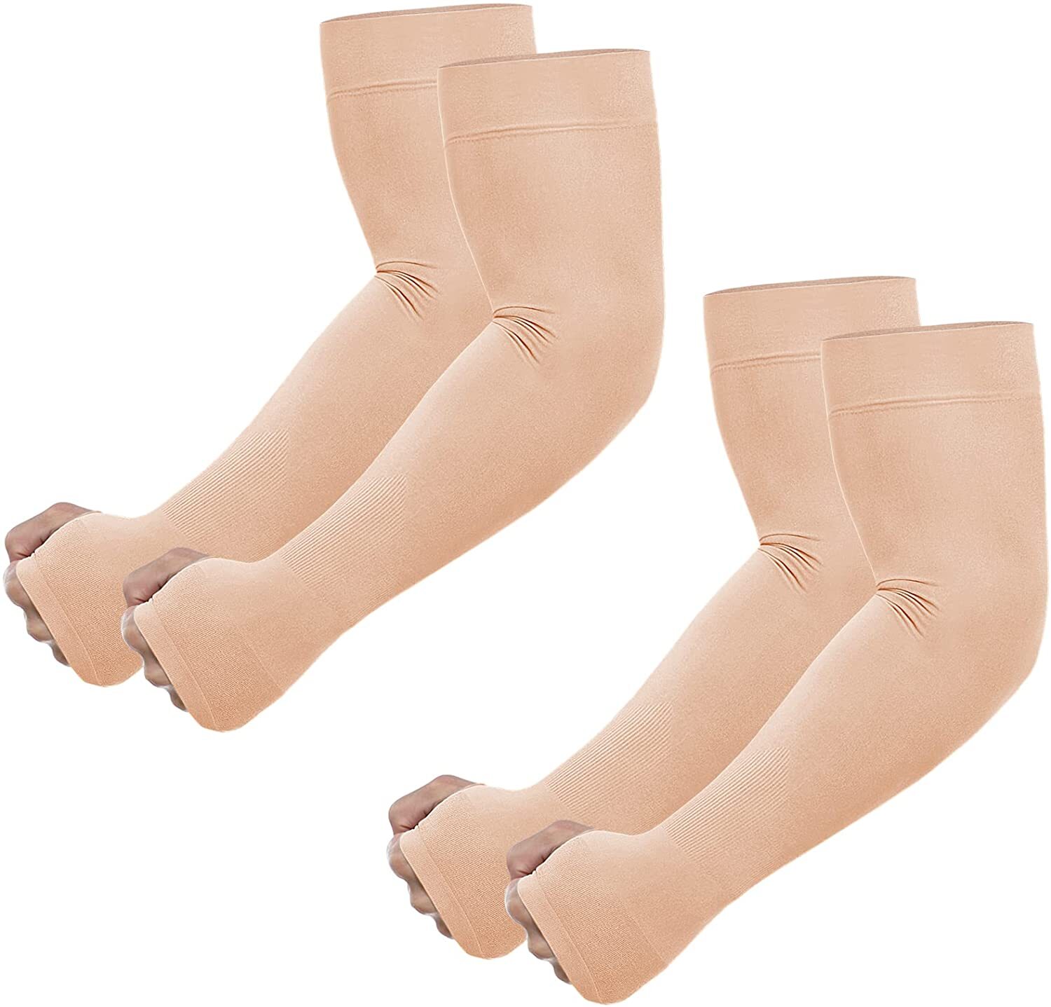 UV Sun Protection Cooling Arm Sleeves with Thumb Hole Tattoo Cover