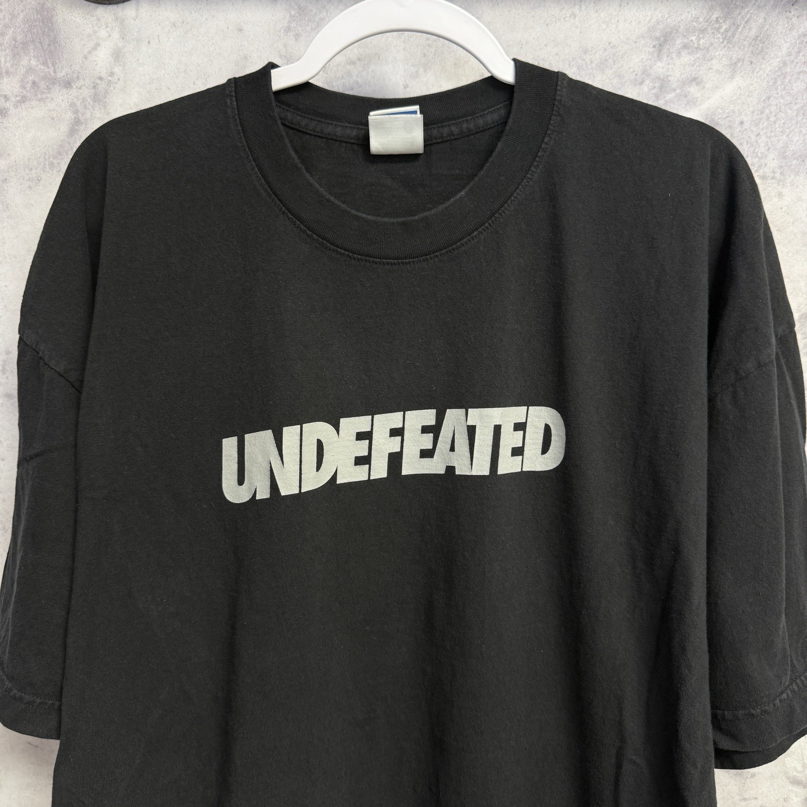 Undefeated T Shirt 2XL XXL Black Five Spell-out Logo Graphic Streetwear