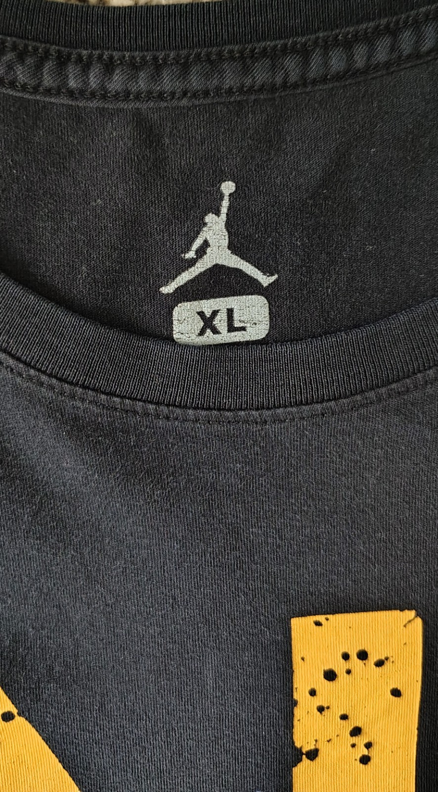 Jordan Air Jordan Jumpman Logo Graphic Print Black Crew Neck Tee Mens XL gallery