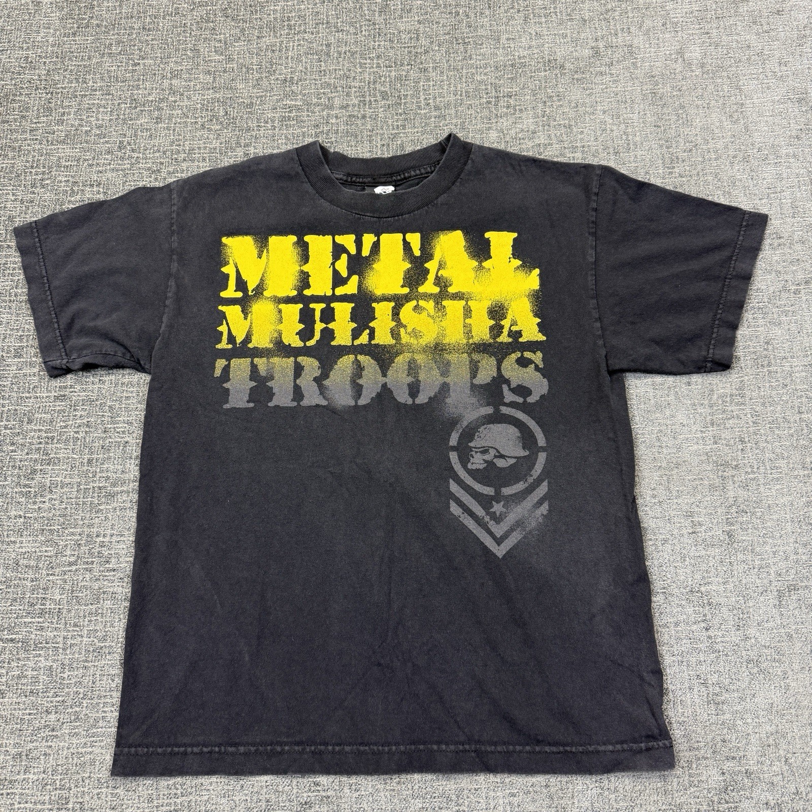 Metal Mulisha Shirt Mens XL* S Black Skull Helmet Graphic Moto Punk Streetwear gallery