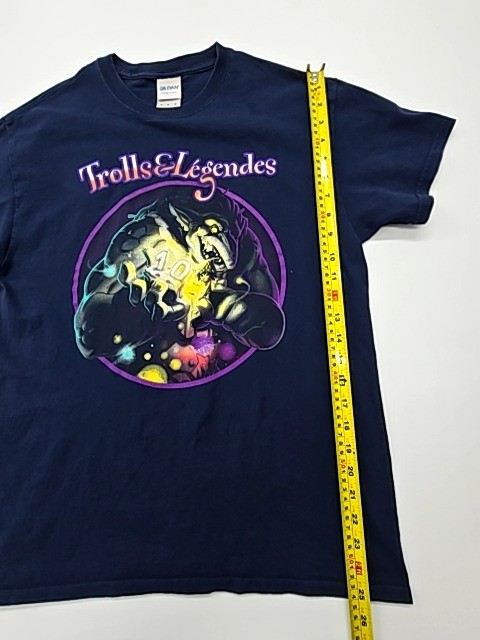 Gildan Boys Navy Heavy Cotton Trolls Graphic T-Shirt Size M New gallery
