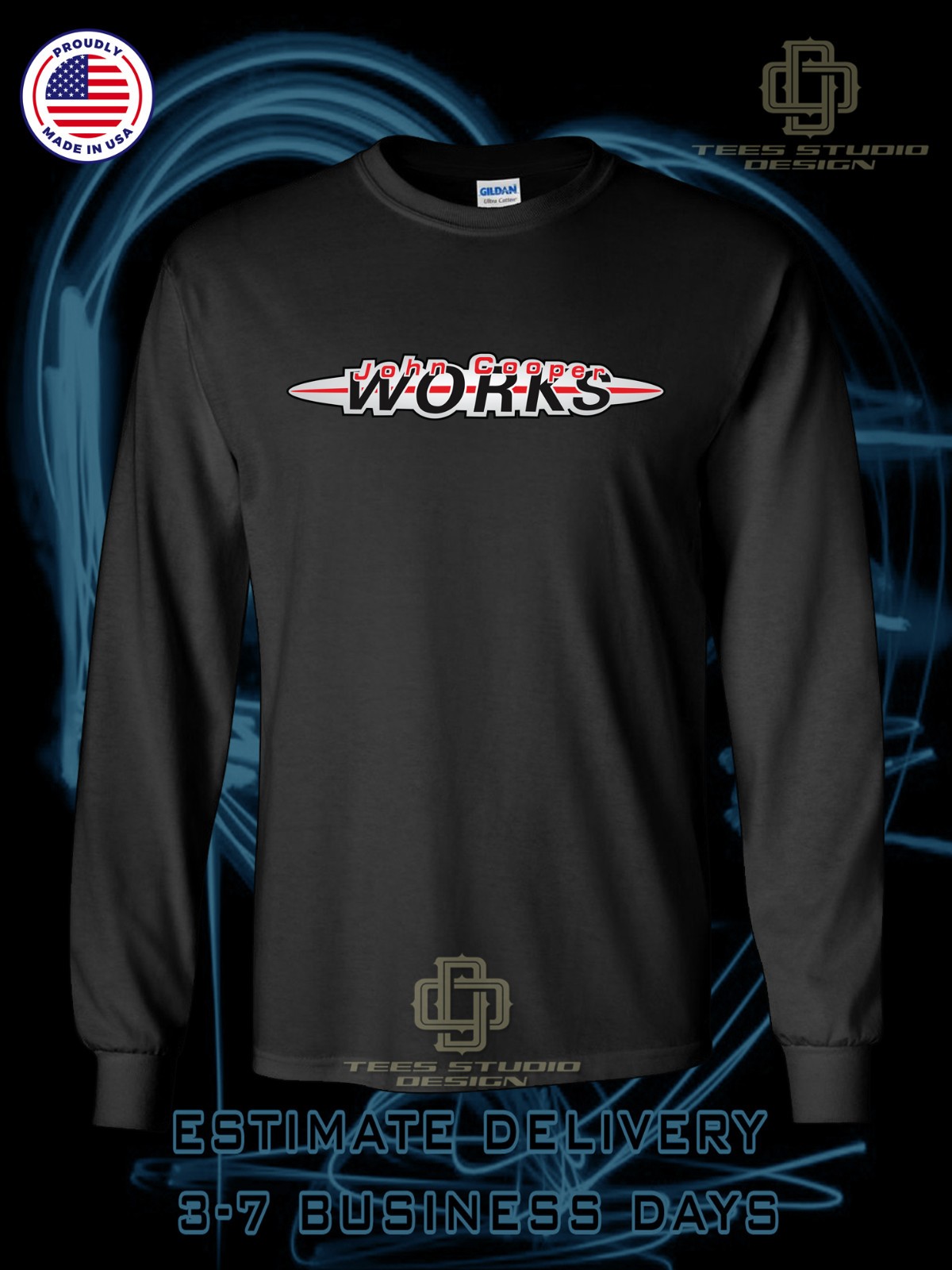 New Mini Cooper john cooper Works Logo Men's T-Shirt American Dotees T-Shirt gallery