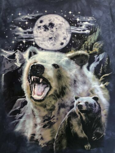 The Mountain Vintage Meiklejohn Polar Bear/Moon Adult T-shirt (Circa 2000's) gallery