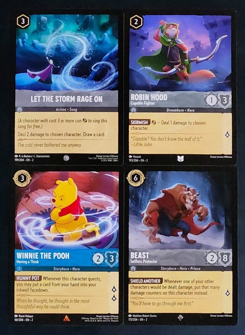 Disney Lorcana – Rise of the Floodborn – Base Singles 1-204 You Pick the Card