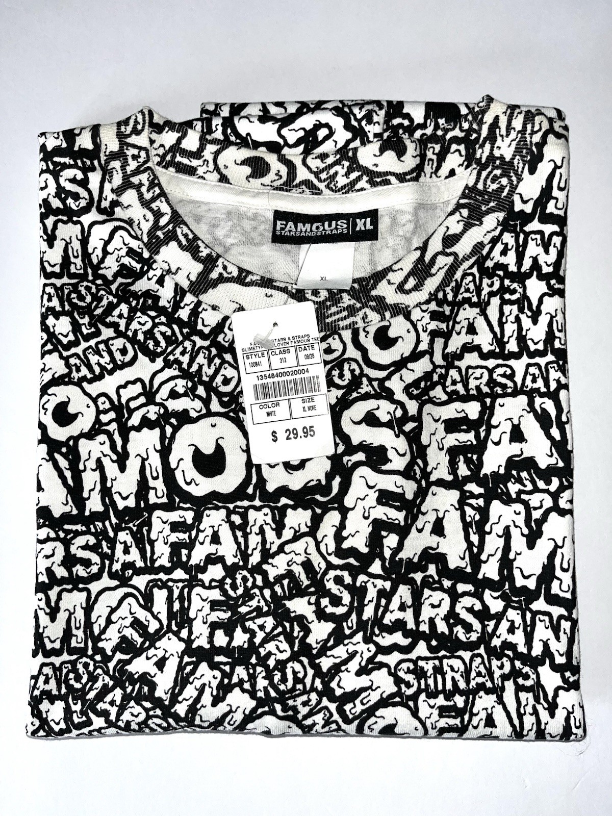 Famous Stars And Straps Vintage Slime Shirt NWT XL Travis Barker Blink 182 Y2K