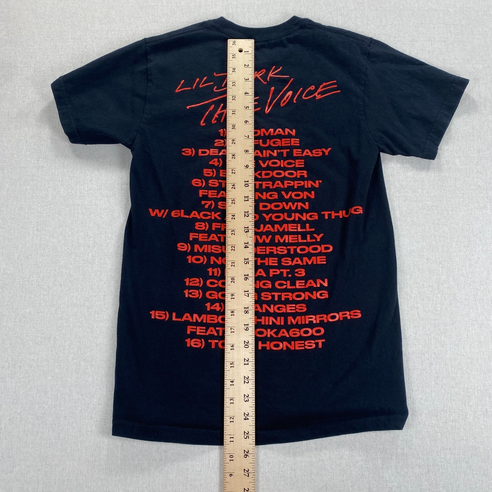 Lil Durk OTF The Voice Tracklist T-Shirt Mens Small Black Long Live Grandson gallery