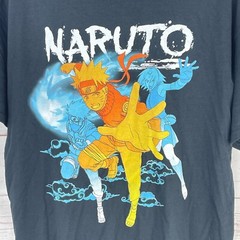 Naruto Shippuden T-Shirt Mens XL Black Anime Graphic Manga Crew Neck Streetwear
