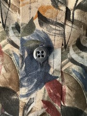 Johnston & Murphy Printed Floral Men’s Shirt Navy Watercolor Long Sleeve Size L