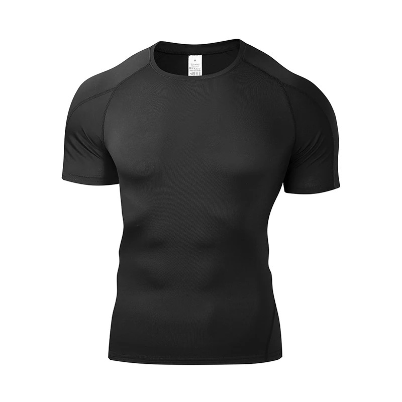 Compression T-Shirt Men’s Short Sleeve Gym Fitness Running Training Sports Top