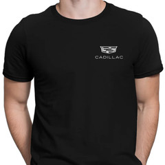 Cadillac Graphic Black Tee Shirt Minimal Logo Car Lover Gift Idea