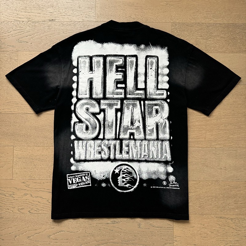 Hellstar Loose Fit High Street Trendy Sports T Shirt for Men and Women gallery