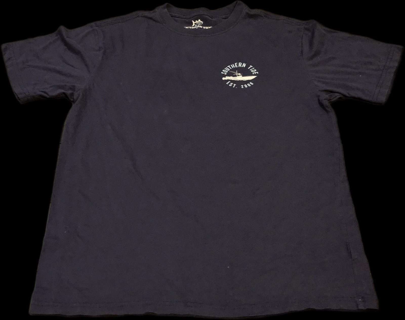 Southern Tide Coastal Lifestyle Fishing Boat Graphic T-Shirt Men’s Small Navy gallery