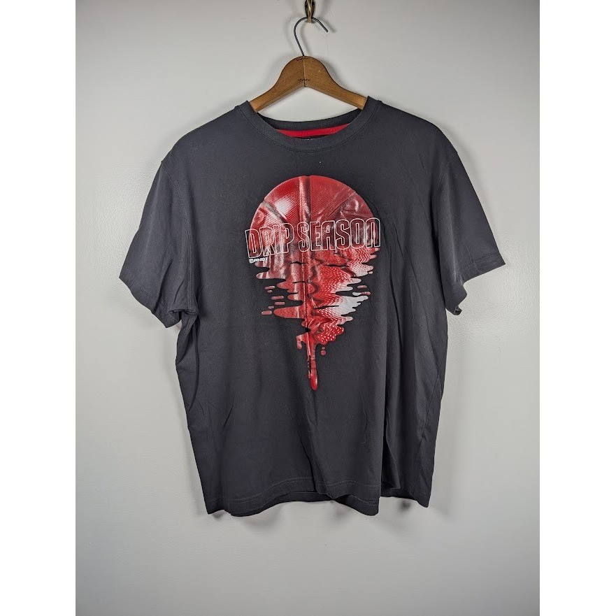 And1 Drip Season Basketball Graphic T-Shirt Black Mens Size XL Streetwear Retro gallery