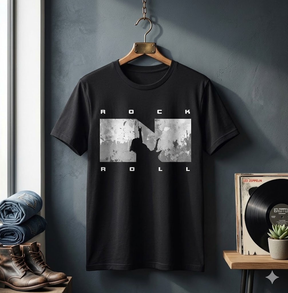 Rock N Roll Guitar T-Shirt – H093