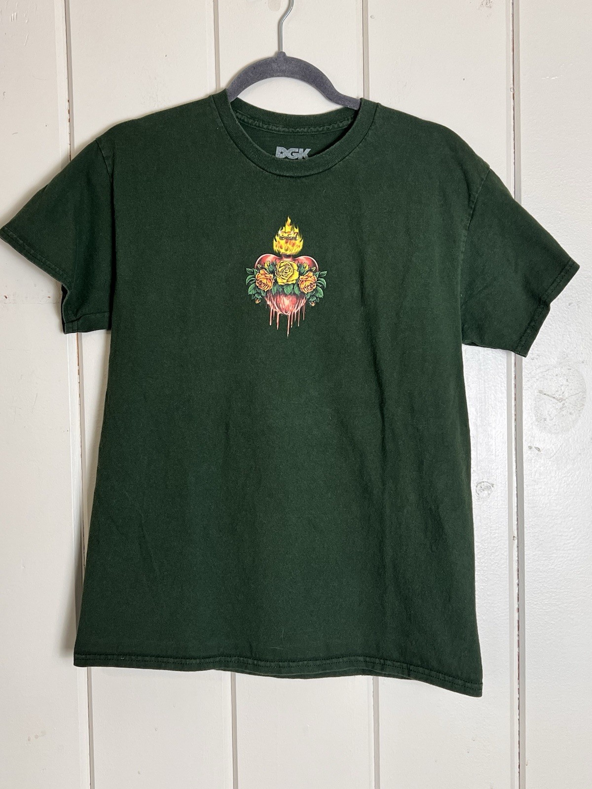 DGK Sagrado Tee Shirt Green Medium