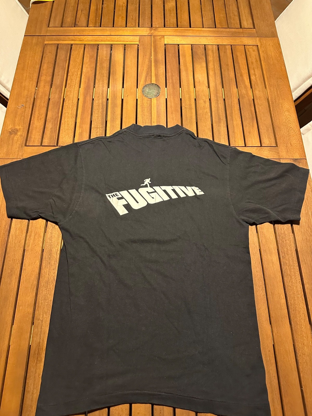 Vintage 1993 “The Fugitive” Movie Promo Richard Kimble Wanted Poster T shirt XL gallery