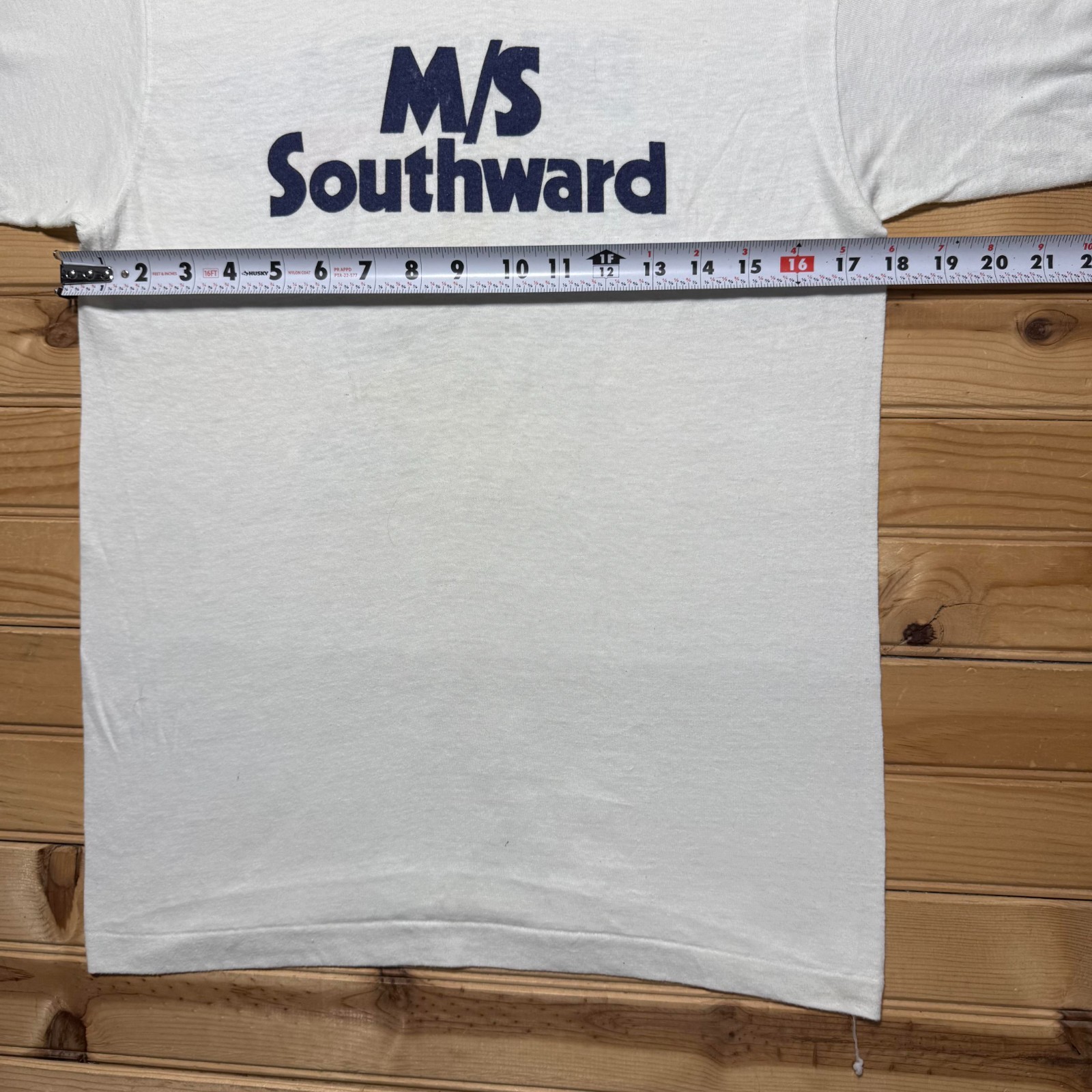 Vintage 70s Hanes Dive In Scuba Diving MS Southward Ringer T-Shirt USA - Medium gallery