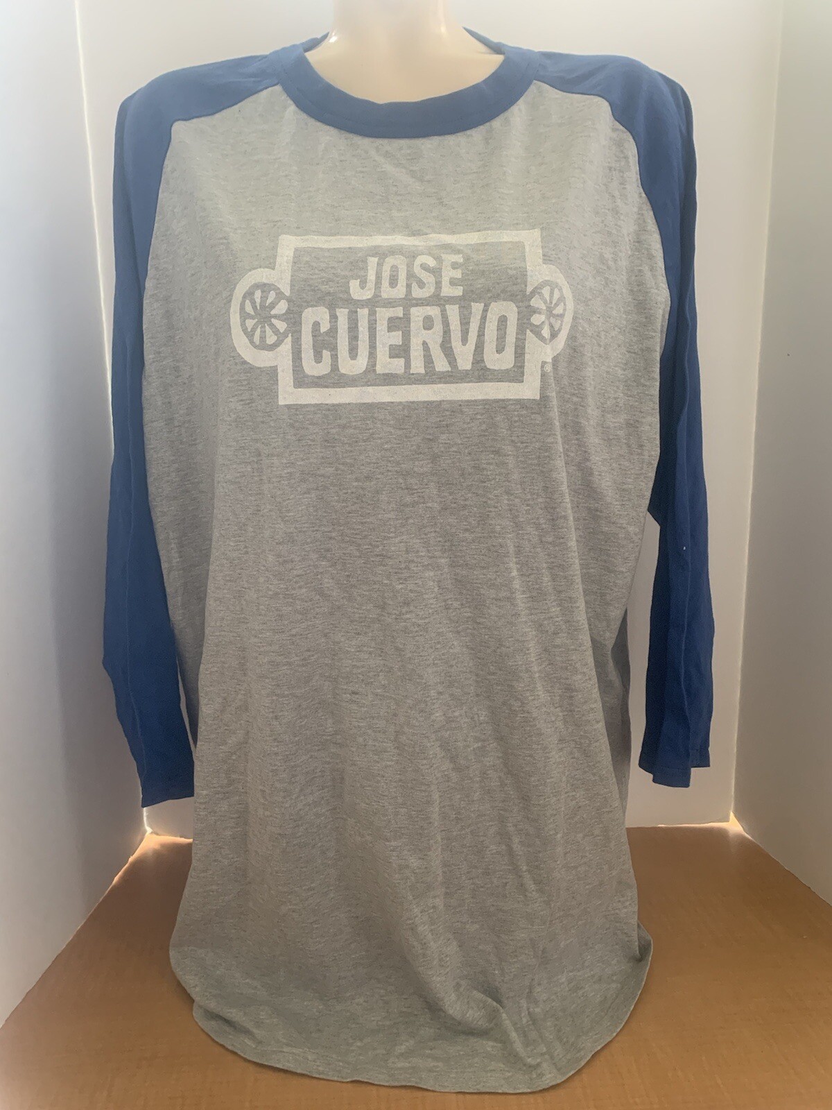Jose Cuervo Mens Tshirt 3/4 Length Sleeve Size XL Brand New Grey W Blue Sleeves gallery