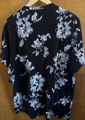 INC Tshirt Mens Large Black Rose