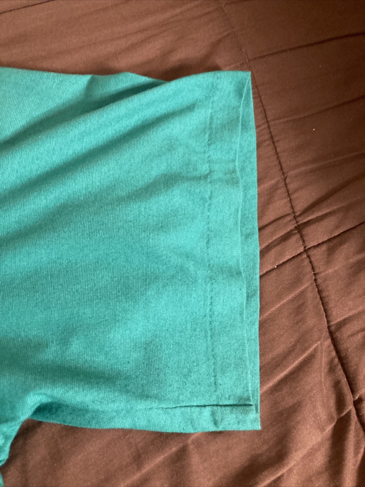 Vintage 909 Collection Mens Green Single Stitch Polo Shirt Size XL gallery