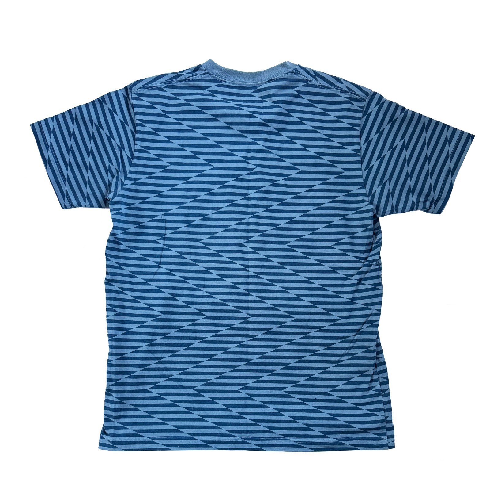 BARRY McGEE x SPRZ NY x MoMA T-Shirt Op Art Blue 100% Cotton Size L gallery