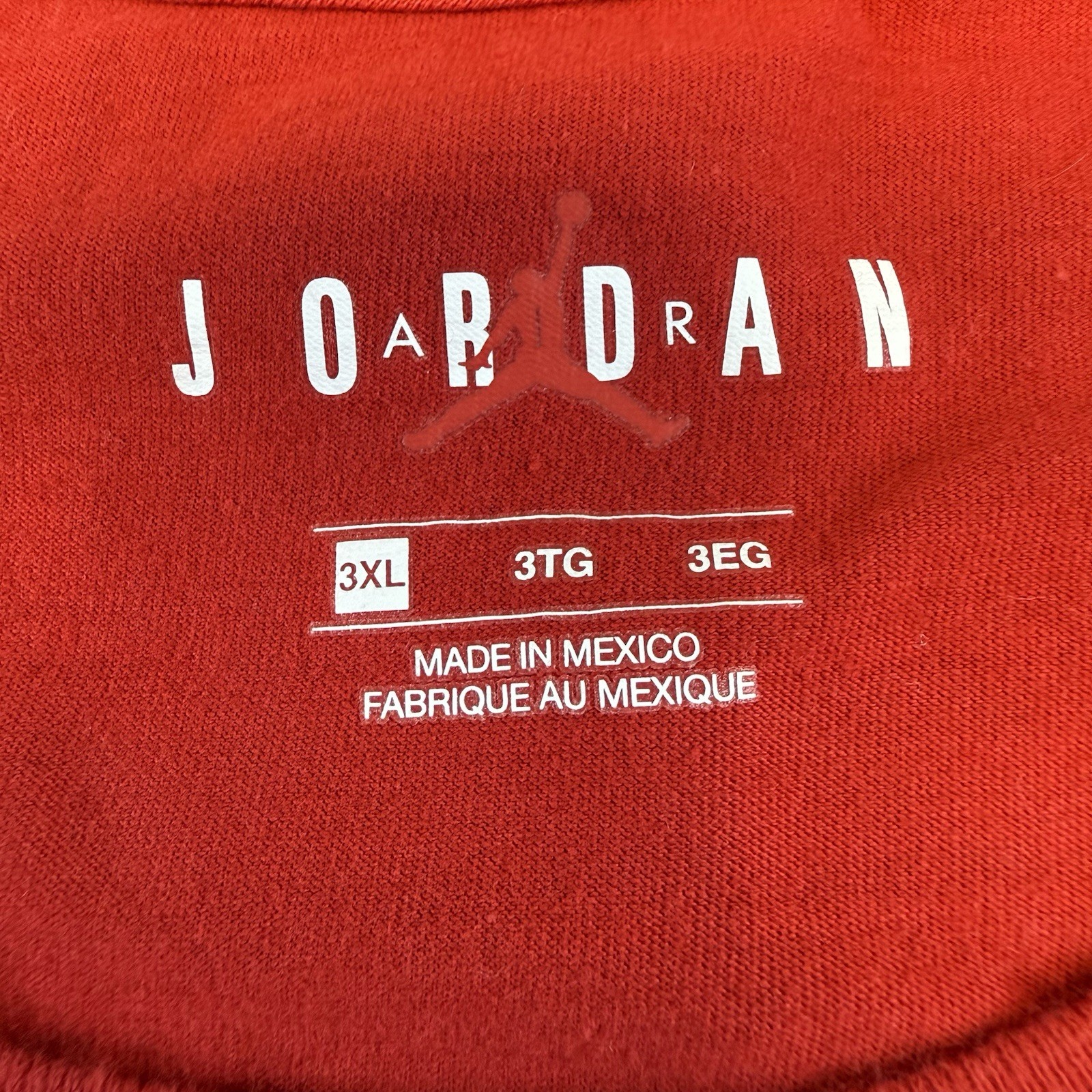 Air Jordan T-Shirt Men's 3XL Red Lightweight Tagless Outdoor Sports Basketball gallery