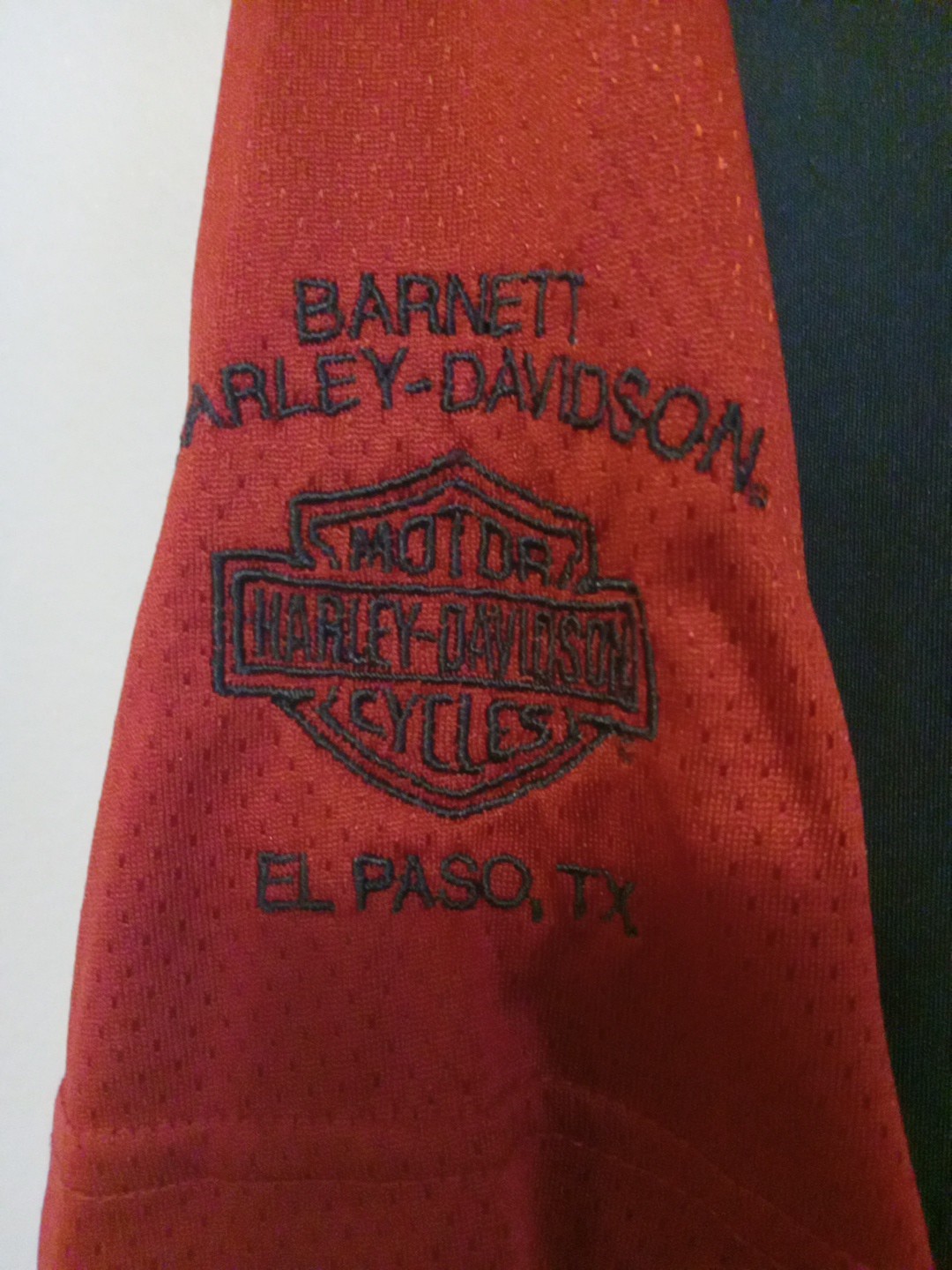 harley davidson Barnett El Paso Black Red colorblock Shortsleeve Jersey Size Xl gallery