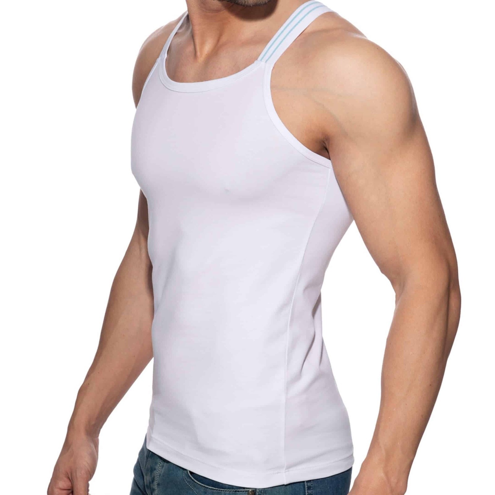 Addicted Thin Strap Tank Top 3XL runs small Gently worn Cotton blend no fabric gallery