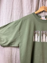 Y2k Frank Lloyd Wright Shirt Mens Large Green Art Glass Graphic Tee 2002