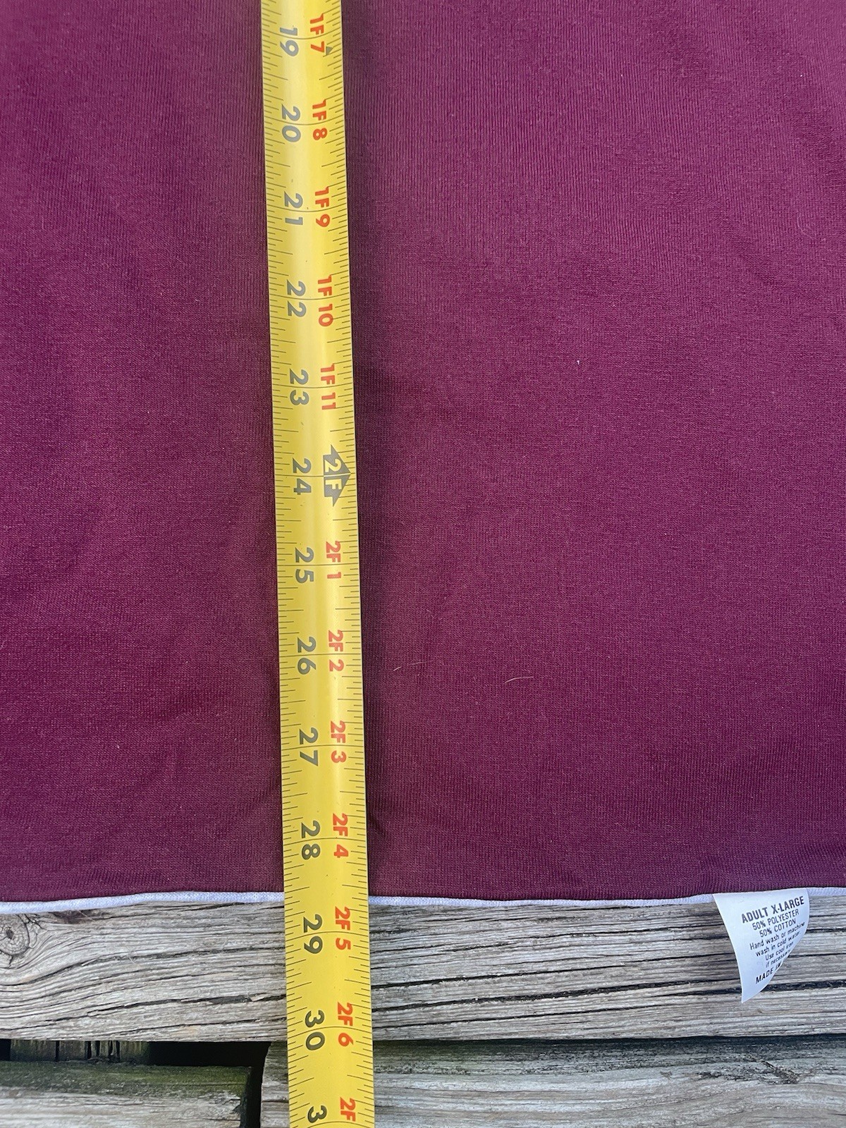 Vintage Double Face Reversible Shirt Men's XL Burgundy & Heather Gray Blank New gallery