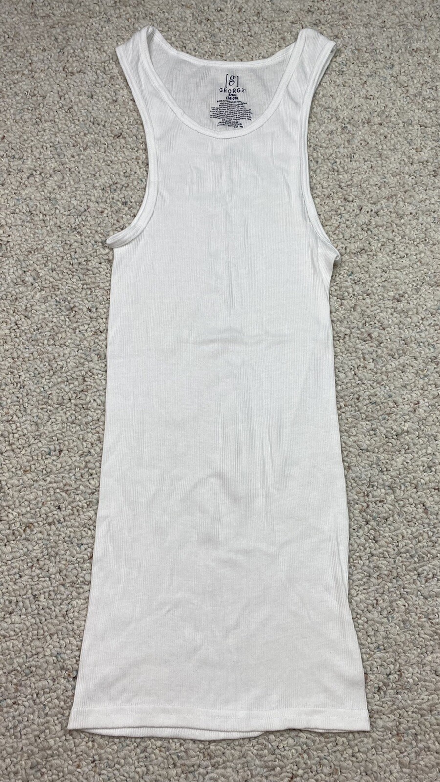 George Mens A Shirt sz S White Long Length 3 Pack Classic Dad Core Normcore NEW gallery